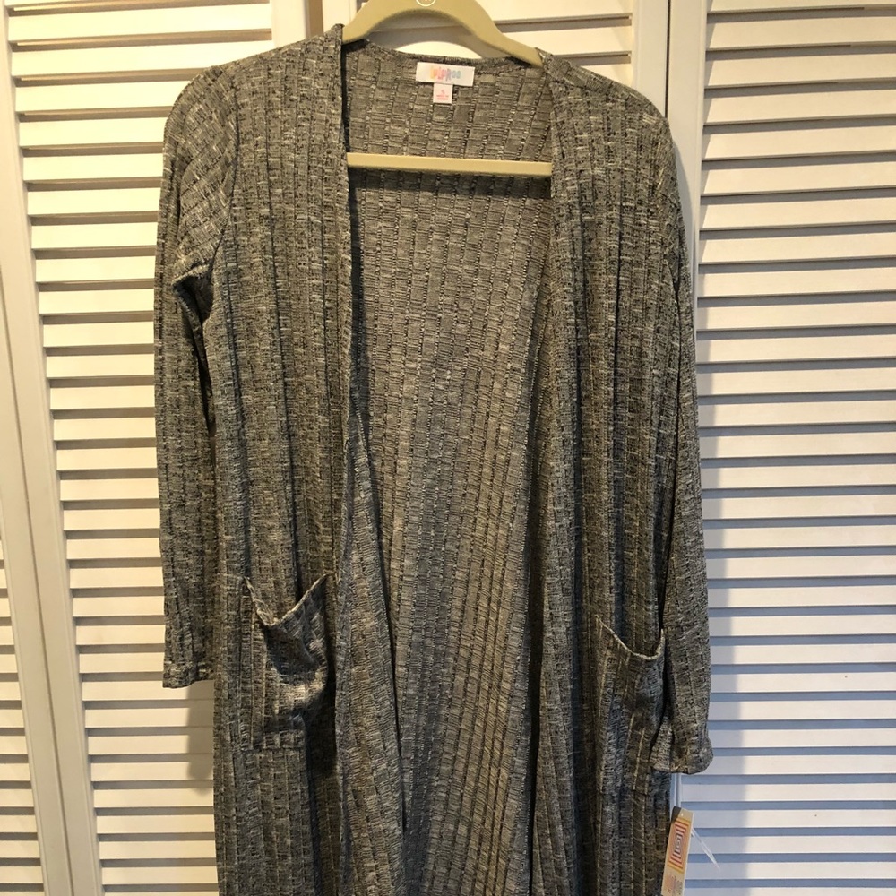 Gray ribbed sarah